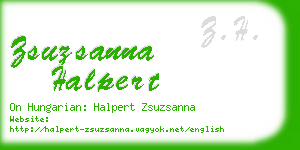 zsuzsanna halpert business card